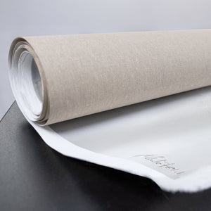 Acryl Gemälde „Zugspitze“ mit goldener Struktur auf weißem Grund