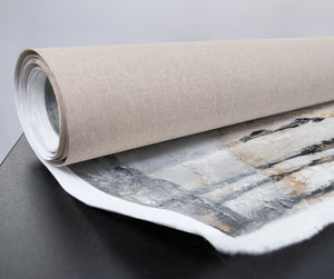 Gerahmte bilder für wohnzimmer groß mit blattgold "Frühlingskühle"