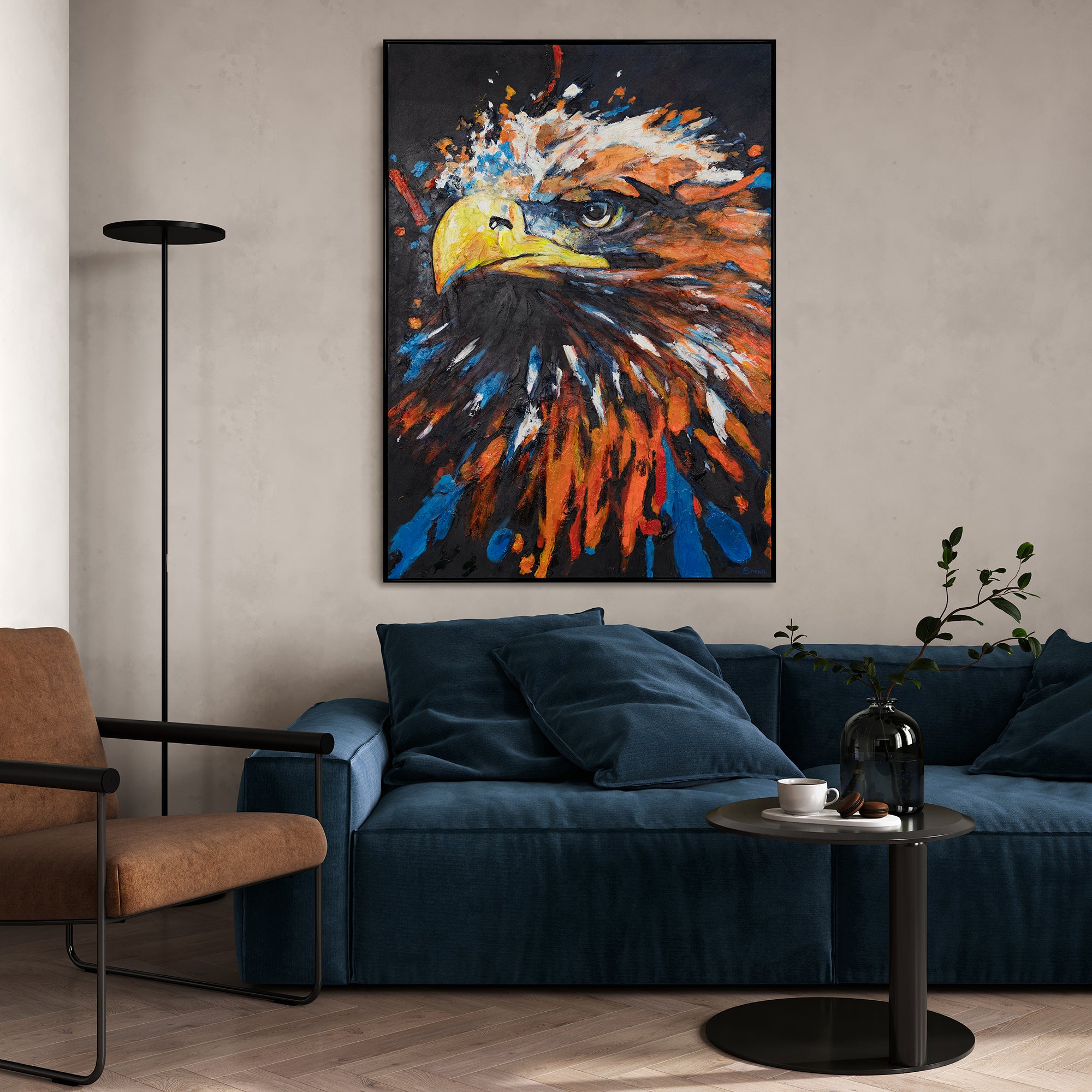 Decor Leinwandbilder für Wohnzimmer Adler Malerei Decor Leinwandbilder für Wohnzimmer Adler Malerei