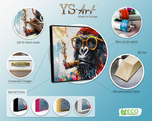 Produktdetails Acrylbild – beste Farben und Holzrahmen