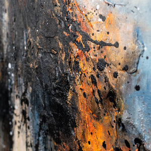 Nahaufnahme der strukturierten Acrylfarbe