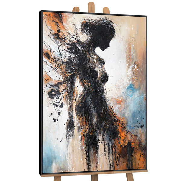 Detail des unteren Bildteils mit Farbspritzern