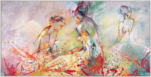 Acrylmalerei Menschen – Abstrakte Kunst "Farben der Emotionen"