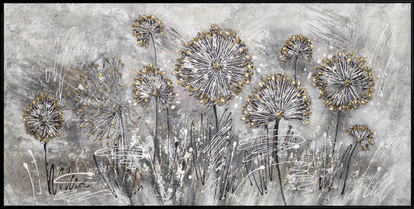 Handgemalte schönes acrylbild malen für wohnzimmer "Frühlingsblumen"