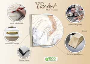 Abstrakt Malen mit Acryl auf Leinwand "Sinfonie"