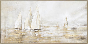 Handgemalte bilder abstrakt meereslandschaft "Sonnenblendung"