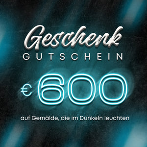 Gift card for a luminous painting 600 euros