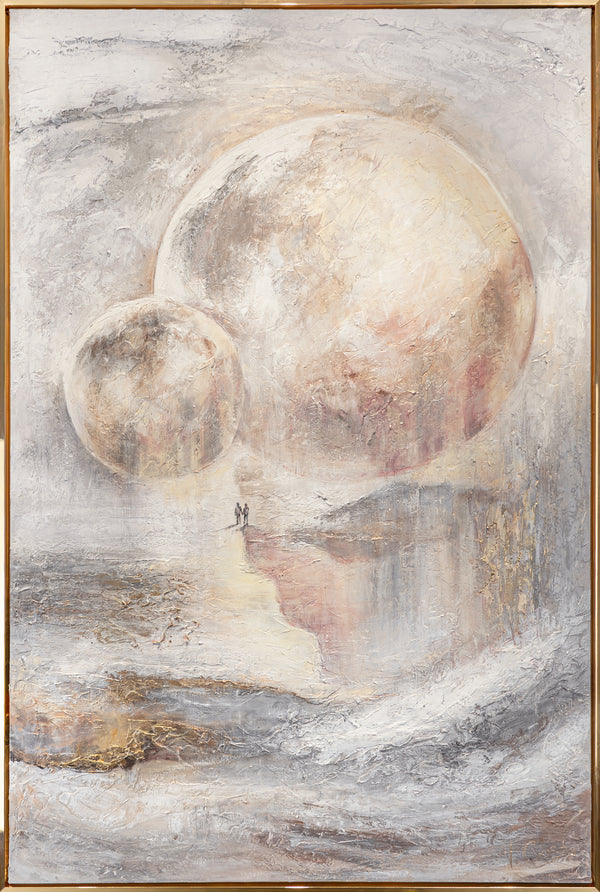 Nachtleuchtende Gemälde «Sternenverbindung»