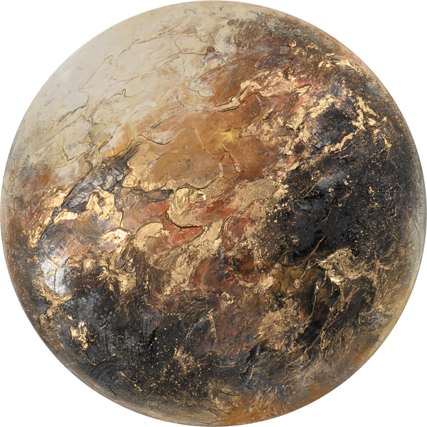 Acrylgemälde in Planetenform für moderne Wanddekoration - Venus