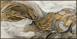 Struktur bilder mit rahmen "Unendlichkeit" 140x70cm