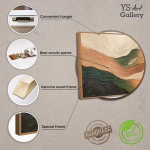 Handgemalte Acrylkunst Textur und Tiefe