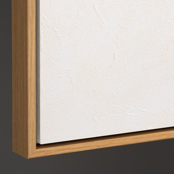 Kantenansicht Leinwand hell beige Rahmen