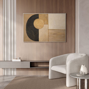 Wohnzimmer Kunstwerk moderne Wandgestaltung