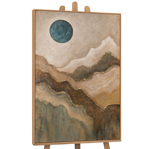 Leinwandbild modern abstrakte Berglandschaft