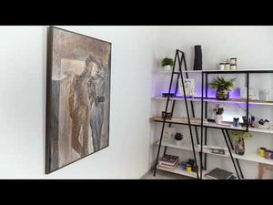 Framed handmade romantic painting "Couple"