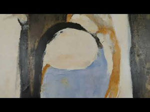 Moderne abstrakte Kunst "Geometrische Farben" Acrylbild auf Leinwand mit Rahmen