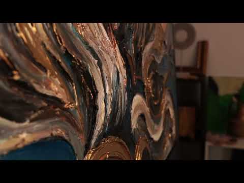 Leinwandkunst Acryl Textur Handgemalt