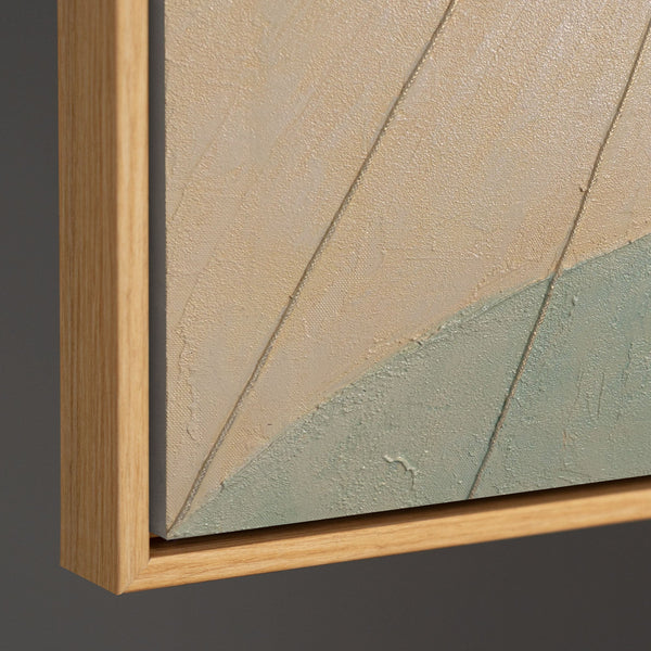 Reliefbild Acrylmalerei pastell strahlenförmig