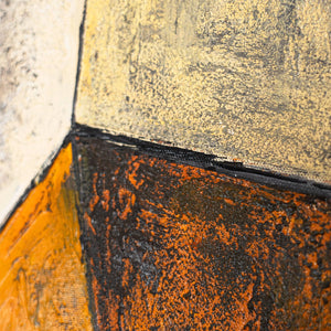 Reliefmalerei geometrisch Struktur Acryl modern