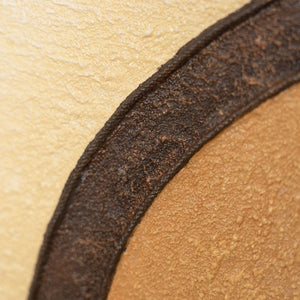 Reliefmalerei modern braun beige Kontrast