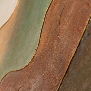 Texturmalerei Acryl grün beige braun