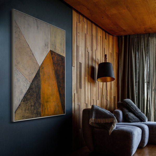 Wanddeko Wohnzimmer abstrakte Acrylmalerei