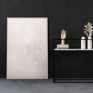 Wanddeko Wohnzimmer dezente Acrylkunst