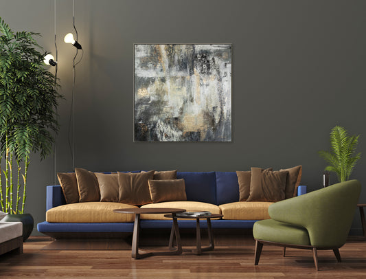 Moderne Gemälde 100x100cm | 39x39 inch