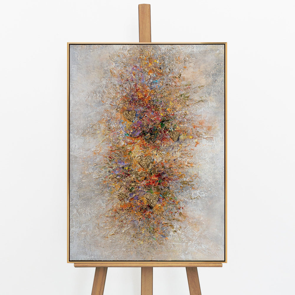 „Goldene Explosion" – ein Wandbild das den Blick fängt und nicht mehr loslässt