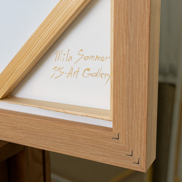 Deko Für Büro 50x70 cm – Leinwandbild Handgemalt – Wandgestaltung Büro Ideen