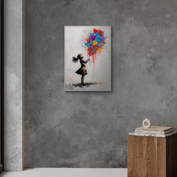 Pop Street Art Wandkunst im modernen Wohnzimmer – Original Urban Art Gemälde kaufen bei YS-Art