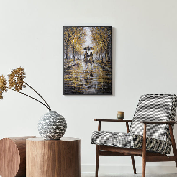 Romantisches Paargemälde im modernen Schlafzimmer – Original Liebesgemälde kaufen bei YS-Art