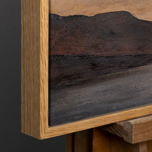 Handgemaltes Landschaftsbild für Arztpraxis „Sanfter Sonnenaufgang“