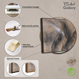 Feine Struktur und Materialität eines abstrakten Kunstwerks