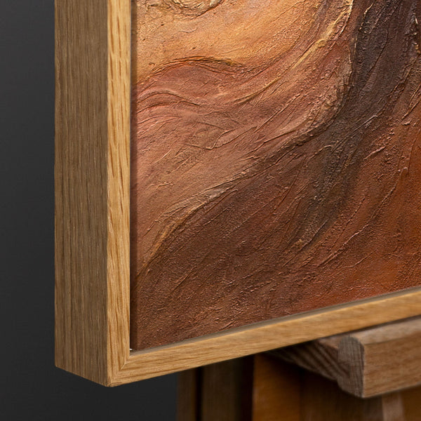 Rahmen aus natürlichem Holz – Detail