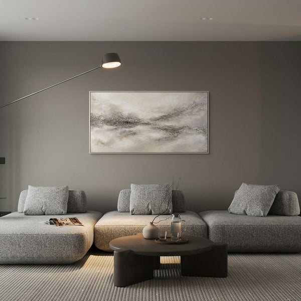 Abstraktes Gemälde im zeitgenössischen Interior Design