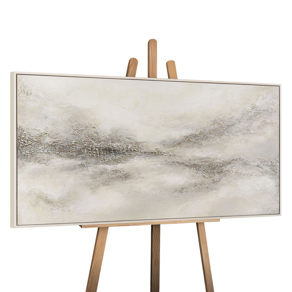 Hand-painted painting with frame "Nebulous Distance" – Modern Abstract Art