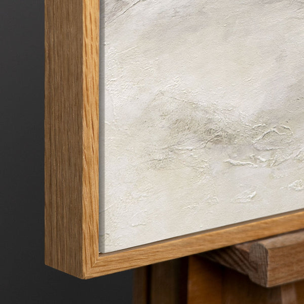 Gemälde Handgemalt mit Rahmen „Nebulöse Ferne“ – Moderne Abstrakte Kunst