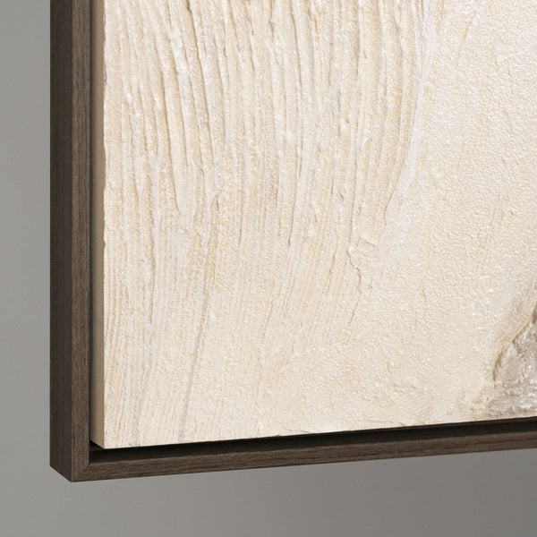 Acrylmalerei mit Rahmen „Spuren der Zeit“ – Gemälde als Wanddeko für Wohnzimmer