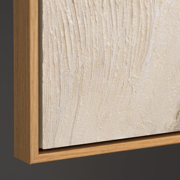 Acrylmalerei mit Rahmen „Spuren der Zeit“ – Gemälde als Wanddeko für Wohnzimmer