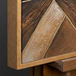 Rahmen aus natürlichem Holz – Detail