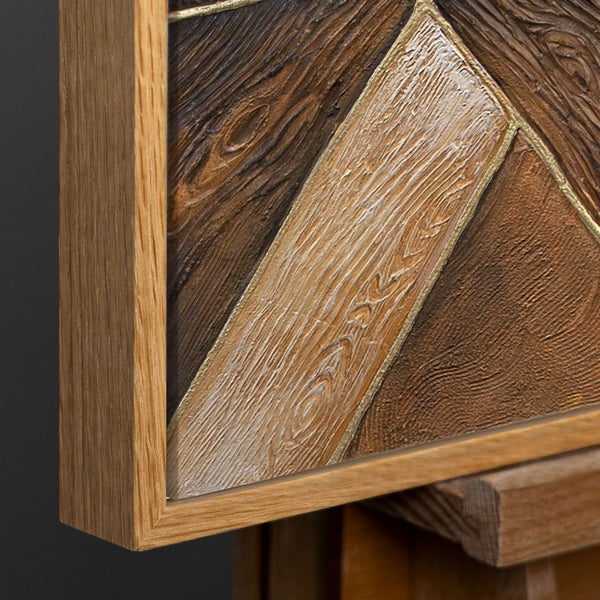 Rahmen aus natürlichem Holz – Detail