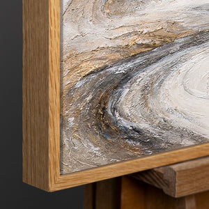 Handgemaltes Bild „Wasserfall der Träume“ – Moderne Wandkunst mit Struktur