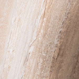 Abstrakte Linienstruktur auf Leinwand in Beige, moderne Wandkunst