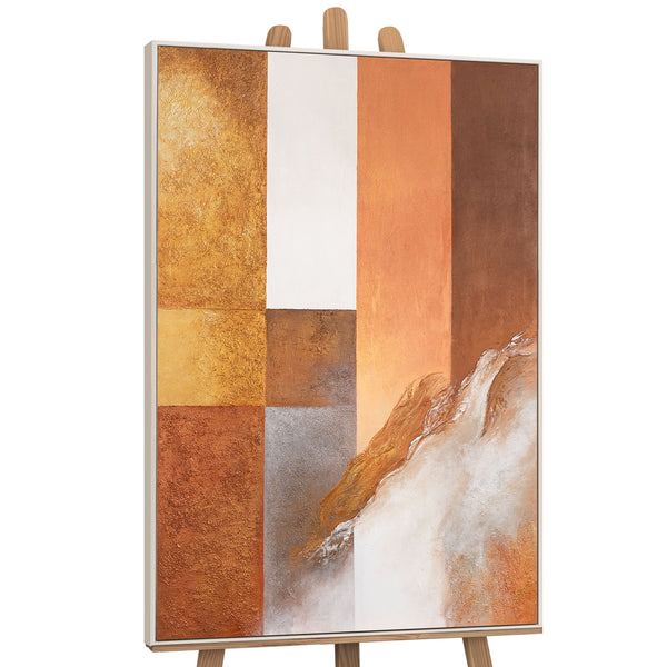 Abstraktes Bild mit Rahmen „Harmonie der Formen“ – Moderne Wandkunst