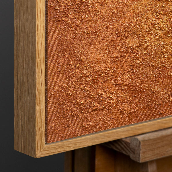 Natürlicher Holzrahmen mit warmer 
Maserung und modernem Design