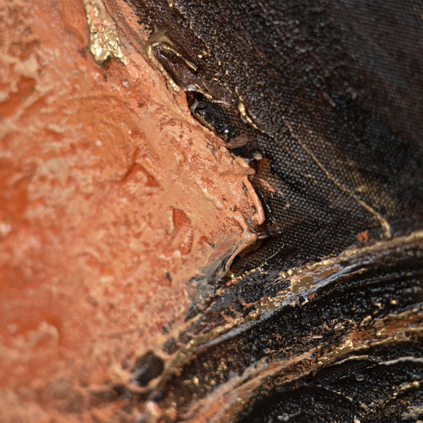 Abstraktes Acryl Gemälde „Element in Bewegung“ – Moderne Kunst auf Leinwand
