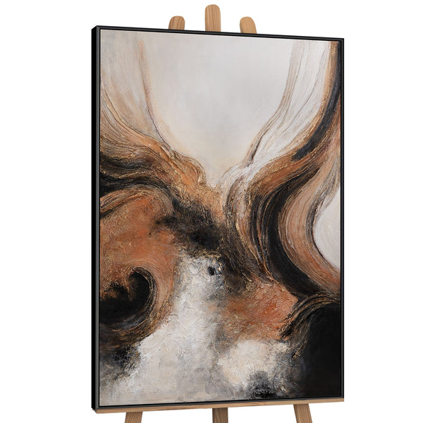 Abstraktes Acryl Gemälde „Element in Bewegung“ – Moderne Kunst auf Leinwand