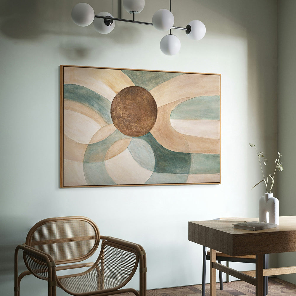 Wandbild abstrakt als dekoratives Element in modernen Wohnräumen