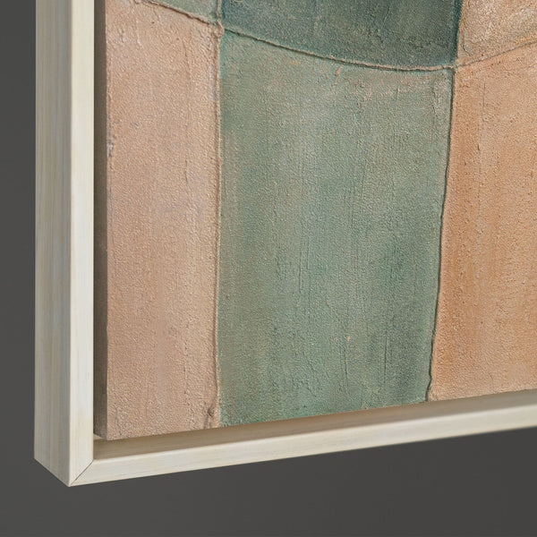 Abstrakte Wandkunst in ruhigen Farbtönen für moderne Interieurs